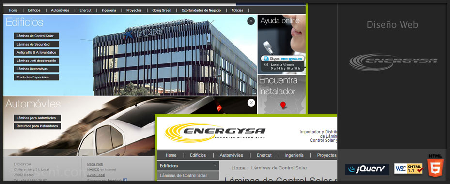 Capturas de pantalla de energysa.es